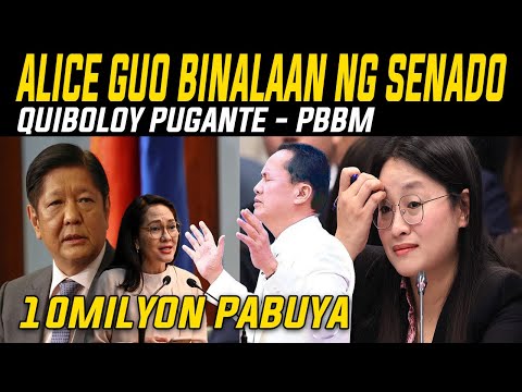 KAKAPASOK LANG QUIBOLOY TINAWAG NA PUGANTE NI PBBM ALICE GUO IPAPA ARESTO PAG HINDI NAGPAKITA!