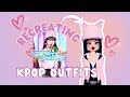 Recreating KPOP IDOLS OUTFITS in dress to impress #roblox