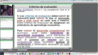 Lec028 Tema7.1.Eval. del proceso de aprend 7.1.2.Criterios de eva. y estándares de aprend. eval.(II)