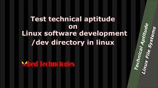 A technical question on /dev directory in linux