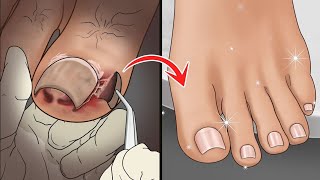 ASMR ingrown toenail removal | ASMR  tartar animation