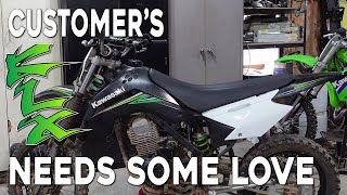 Tune and Maintenance on Customers KLX Ep109