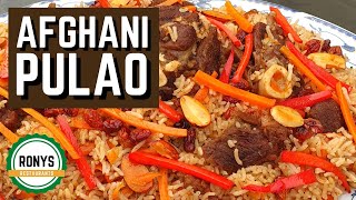 Delicious Afghani Kabuli Pulao Recipe (2021) | Ronys Restaurants