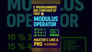 "Modulus Operator % in C | Easy & Quick Explanation 🔥"#cprogramming #codingflow