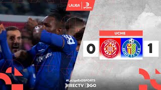 ¡ERROR en la SALIDA del #GIRONA y GOL de UCHE para PONER en VENTAJA al #GETAFE!