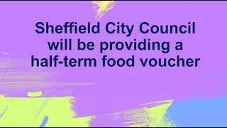 Free food vouchers this half-term for Sheffield