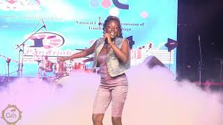 Junior Calypso Monarch 2024, Nataki Thompson at Trinidad Carnival 2025 Launch