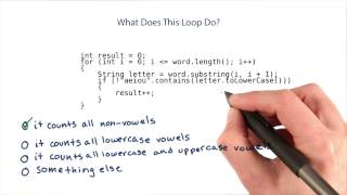 What Does this Loop Do with Word? - Intro to Java Programming