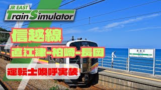 JR East Train Simulator Shinetsu Line Regular Naoetsu-Kashiwazaki-Nagaoka 1327M E129 4 cars