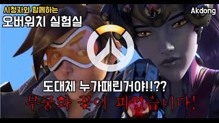 [오버워치 실험실]누가때린거야!? 무궁화 꽃이 피었습니다!! [overwatch - akdonghouse]