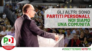 Il segretario Enrico Letta apre la campagna elettorale alla Festa dell'Unità di Bologna e di Modena