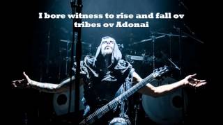 Behemoth- Alas,Lord is upon me (LYRICS)