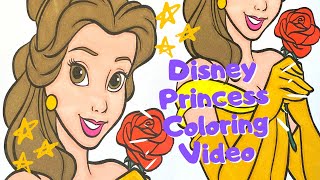 Princess Belle from Beauty and the Beast - Coloring Video