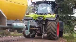 Güllefahren mit Claas Arion 650