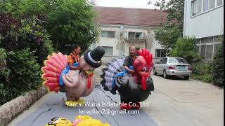 Thanksgiving Day Parade Decoration Inflatable Turkey Costume Cartoon Adult