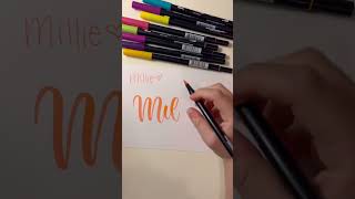 How to write your name in calligraphy #shorts #tutorial