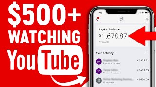 Earn $500 Watching YouTube Videos! Available Worldwide (Make Money Online)