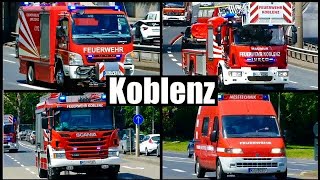 (Erweiterter Löschzug, GW-Mess uvm.) Einsatzfahrten von Feuerwehr \u0026  Rettungsdienst /Zusammenschnitt