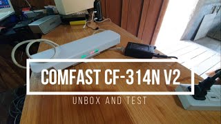 COMFAST CF-314N v2 AP access point setup and unboxing for pisowifi using cellphone