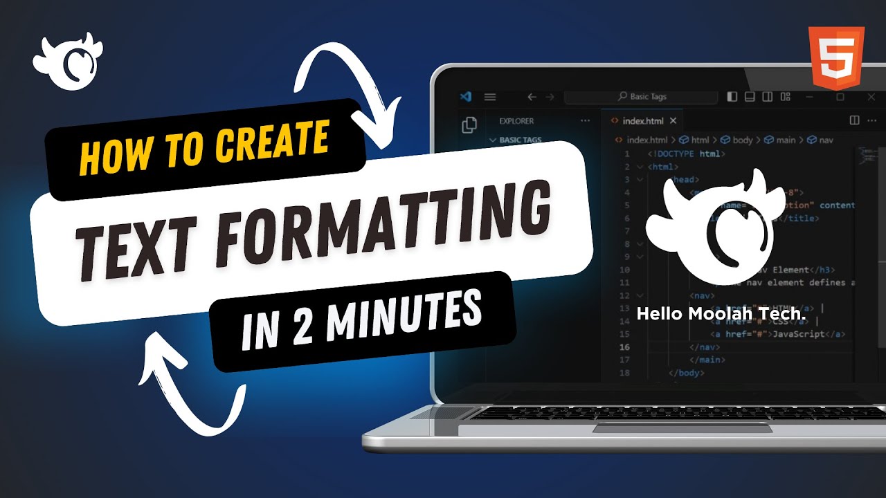 How To Create HTML Text Formatting In 2 Minutes - YouTube