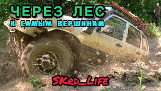 #SKrdOffroad Спонтанная поездка в лес УАЗ НИВА ШЕВРОЛЕ НИВА. Через лес к самым вершинам и по хребту