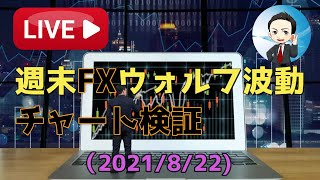 FX雑談ライブ 週末のFXウォルフ波動チャート検証（2021/8/22）