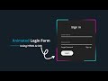 Animated Login Form Using HTML & CSS | No JavaScript! 🔥
