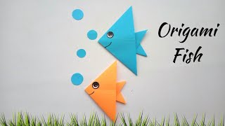 Easy Origami Fish | Cute Paper Fish Making | How to make Paper Fish at home #papercraftsforkids