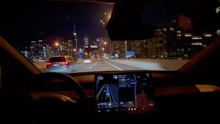 Tesla FSD Vaughn to Toronto (Commentary)