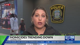 Homicide rates down in Lexington compared to 2023