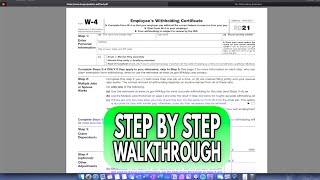 How To Fill Out Form W-4 (Updated For 2021!)