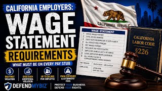California Wage Statement Requirements: 9 Pay Stub Mistakes That Can Cost Employers $4,000 Per Emplo