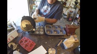 Pewter casting: Making Ingots From Thrift Store Scrap