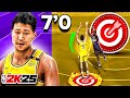 I made a 7'0 SPEEDBOOSTING CENTER BUILD in NBA 2K25! DEMIGOD STRETCH BIG BUILD! best build 2k25