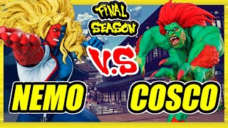 SFV CE 🔥 Nemo (Gill) vs Cosco (Blanka) 🔥 Ranked Set 🔥 Street Fighter 5