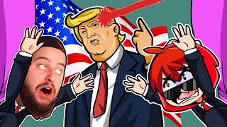 QUIEN SALVO AL PRESIDENTE TRUMP de UN DISPARO 😱😱 RAPTORGAMER Y UVA en MR PRESIDENT