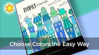 The easiest way to pick colored pencil hues (analagous!)