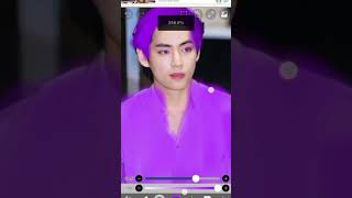 BTS V look in purple heart💜 ( her look in purple heart😱🔥)