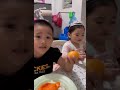 Javen and Cailyn's snacks time #kidsvideo