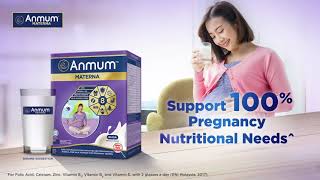 Anmum™ Materna – Supports 100% Pregnancy Nutritional Needs (15 secs)