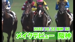 2022/10/22【パドック返し馬つき】阪神５R　メイクデビュー阪神　　☆シングザットソング　ドゥラメンテ　　＃レースは９分ころから