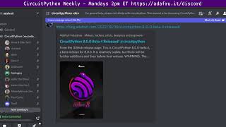 CircuitPython Weekly Meeting for October 31, 2022 @circuitpython #circuitpython #adafruit