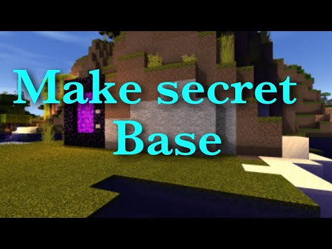 How To Make Secret Base In Minecraft Pocket Edition - YouTube