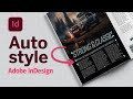 Learn how to use Auto Style in Adobe InDesign