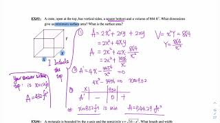 3.7: Optimization Problem (word problems)
