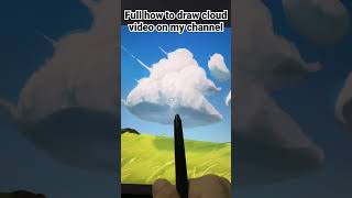 How to Draw a Storm Cloud: Step by Step #art #howtodraw #short #shorts