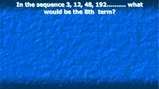 SAT Sequence Math Question Instruction