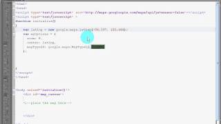 Creating google maps with API V3