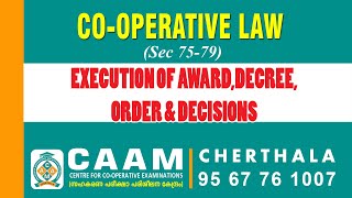 Sec 75 - 79 Execution of Award , Decree , Order and Decisions