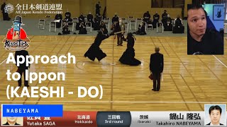 Nabeyama Sensei Kaeshi Do at the 8Dan Kendo tournament　剣道 ippon review